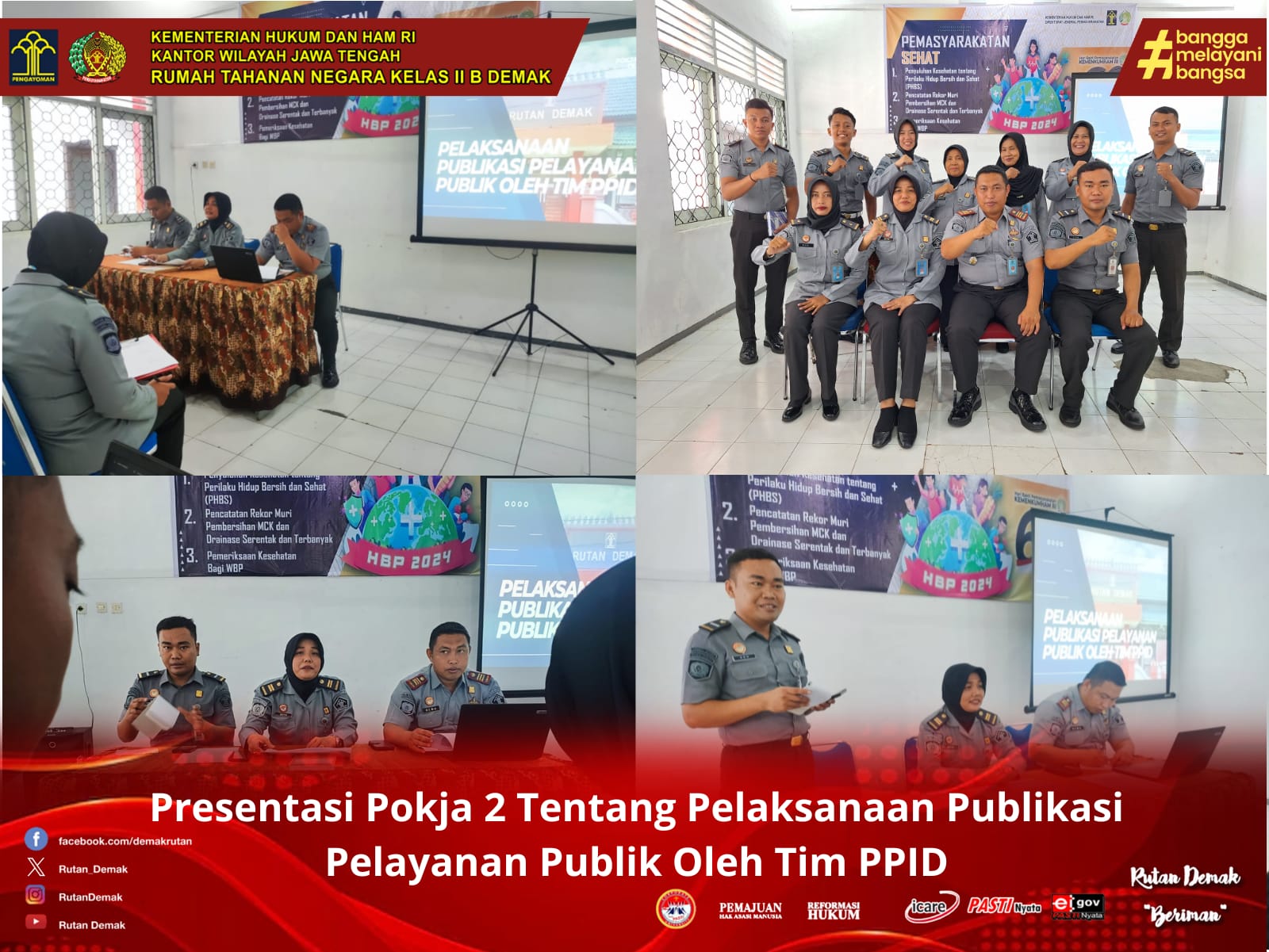 Presentasi Pokja 2 Bahas Pelaksanaan Publikasi Pelayanan Publik oleh Tim PPID